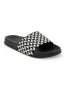Red Tape - Womens Sliders In Black | Casual Pool Sliders