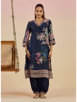 Lakshita - Blue Floral Kurta and Pant