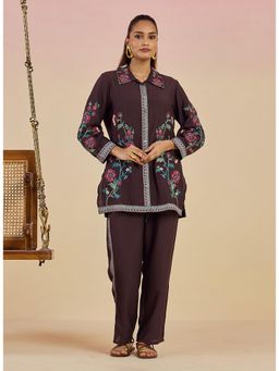 Lakshita - Brown Floral Tunic and Pant