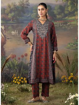 Lakshita - Rust Printed Kurta and Pant