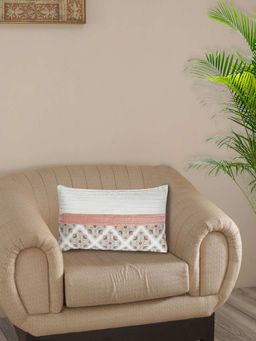 Maspar - Vintage Exotic Heritage Finest Retro 310 Gsm Handwork Red Medium Cushion Cover