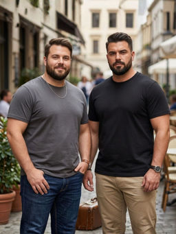 RIGO - Multi-Color Cotton Round Neck Half Sleeves Solid T-shirts ( Pack Of 2)