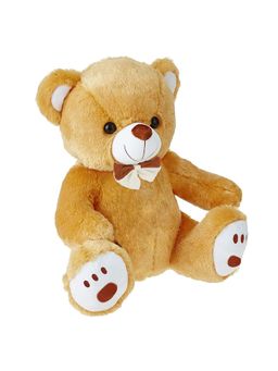 Webby - Plush Cute Sitting Teddy Bear Soft Toys with Neck Bow and Foot Print