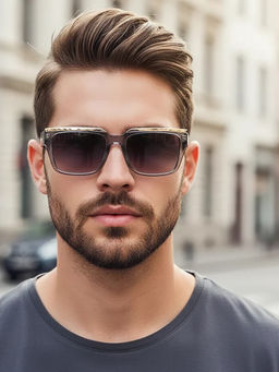 Zaadran - Spain Grey Wayfarer Sunglasses