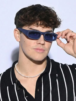Zaadran - Sudan Blue Rectangle Sunglasses
