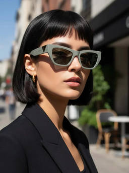 Zaadran - Uae Silver Golden Cat Eye Sunglasses