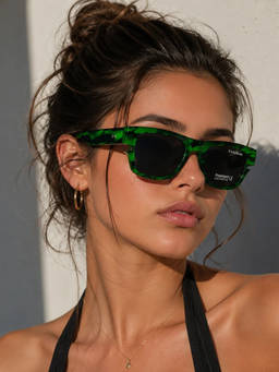 Zaadran - Viper Marble Forest Grey Sunglasses