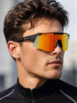 Zaadran - Vista Ridge Orange Wrap Around Sunglasses