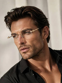 Zaadran - Zermatt Geometrix Gold Clarity Sunglasses