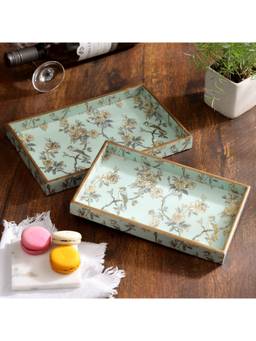 DULI - Set of 2 Rectangle Serving Trays