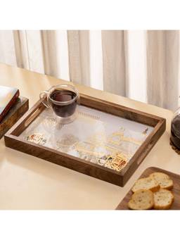 DULI - MangoWood Serving Tray Elelphant Design For Home Dining and Kitchen