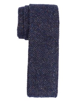 The Tie Hub - Navy Knitted Wool Necktie