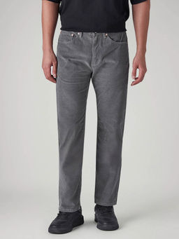 Levi's - Men's Grey Solid/Plain Trousers