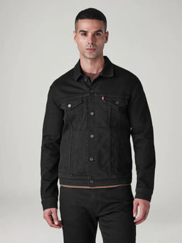 Levi's - Men's Black Solid/Plain Jacket
