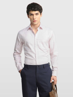 Arrow - Pink Men's Dobby Liberty Classic Regular Fit Originals Shirt