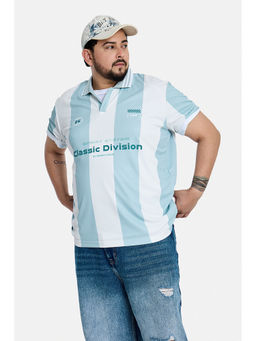 Snitch - Men Blue Polyester Polo T-Shirt