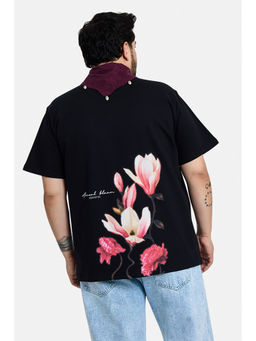 Snitch - Men Black Cotton T-Shirt