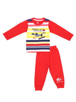 Bodycare - Boys Red Cotton T-Shirt with Joggers (Set of 2)