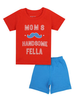 Bodycare - Boys Multi Cotton T-Shirt with Shorts (Set of 2)