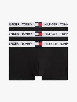 Tommy Hilfiger - Men Navy Blue Solid/Plain Cotton 3 Trunks (Pack of 3)