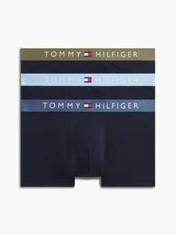 Tommy Hilfiger - Men Multi-Color Solid/Plain Cotton 3 Trunks (Pack of 3)