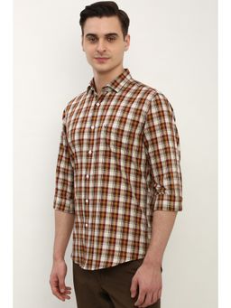 Allen Solly - Men Multicolor Slim Fit Check Full Sleeves Casual Shirt