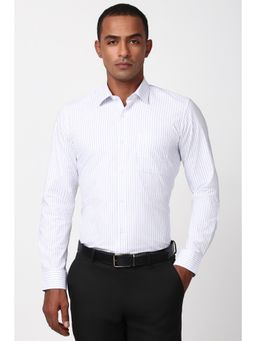 Peter England - Men White Slim Fit Formal Shirt