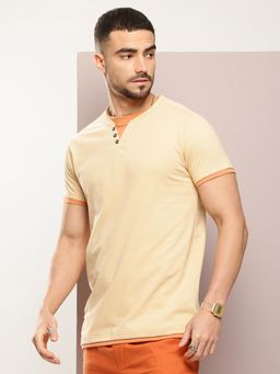 DILLINGER - Men Short Sleeve Airtex Fabric Round Neck T-Shirt