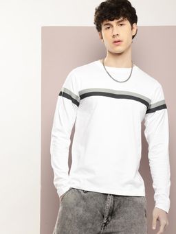 DILLINGER - Men Regular Fit Long Sleeve Stripe T-Shirt