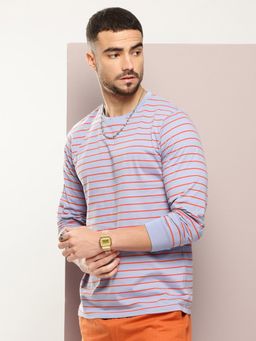 DILLINGER - Men Regular Fit Long Sleeve Yarn Dyed T-Shirt