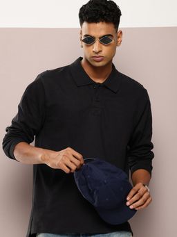 DILLINGER - Men Oversized Long Sleeve Polo T-Shirt