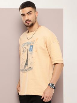 DILLINGER - Unisex Oversized Drop Shoulder French Terry Cotton T-Shirt