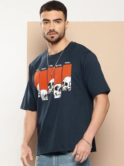 Difference of Opinion - Men Oversized Printed T-Shirt