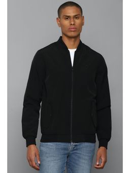 Allen Solly - Men Black Solid Full Sleeves Casual Jacket