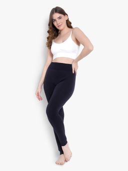 BRACHY - Women Navy Blue Warm Fur Thermal Bottom