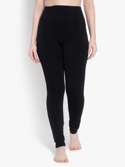 BRACHY - Women Black Solid Thermal Bottom