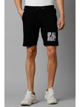 Allen Solly - Men Black Solid Slim Fit Shorts