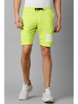 Allen Solly - Men Green Solid Slim Fit Shorts