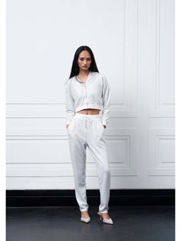 Kay Kay BY KKHUSHI SAHAII - Lines Off White Co-Ord Set