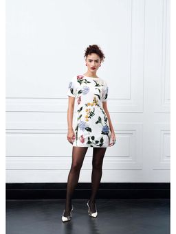 Kay Kay BY KKHUSHI SAHAII - Torin Floral Off White Mini Dress