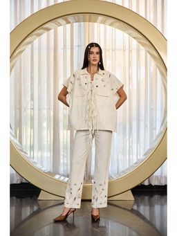 Kay Kay BY KKHUSHI SAHAII - Bernie Denim White Co-Ord Set