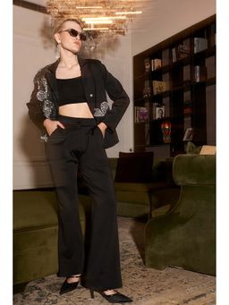 Kay Kay BY KKHUSHI SAHAII - Savannah Embroidered Black Co-Ord Set