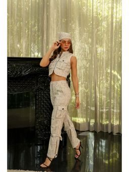 Kay Kay BY KKHUSHI SAHAII - Clea Textured Beige Co-Ord Set