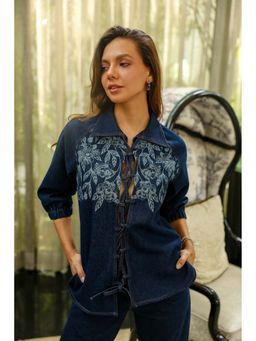 Kay Kay BY KKHUSHI SAHAII - Lowis Denim Blue Co-Ord Set