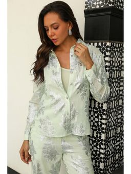 Kay Kay BY KKHUSHI SAHAII - Bessie Green And Camisole Co-Ord Set