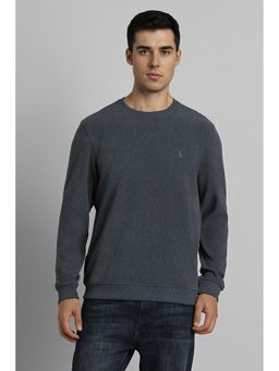 Simon Carter - Grey Textured Regular Fit Sweatshirt