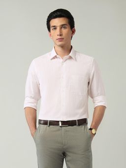 AD By Arvind - Red Stripes Regular Fit Shirt