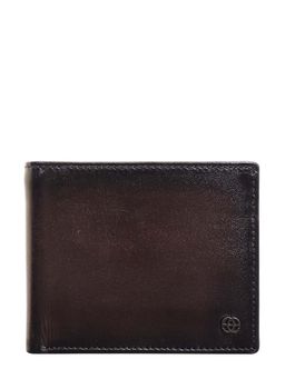 Eske - Tris Mens Two Fold Wallet, 7 Card Holders, Brown Vegetable Tanned
