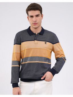 Monte Carlo - Men Multi-Color Colorblock Polo T-Shirt