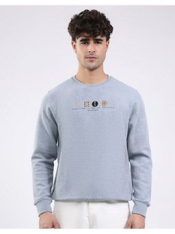 Monte Carlo - Men Blue Solid T-Shirt